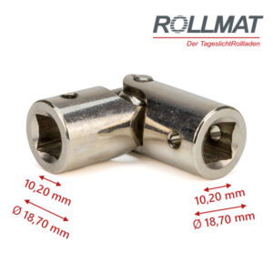 Kardangelenk 4kant 10 mm zu 4kant 10 mm